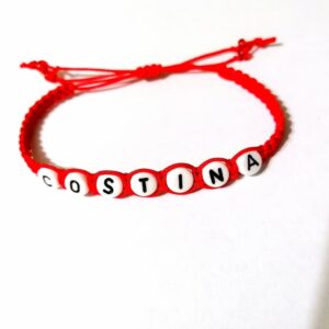 Bratara rosie impletita COSTINA