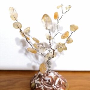 Copacel feng shui cu cristale de citrin