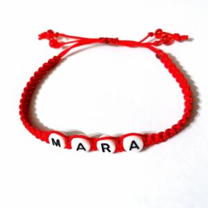 Bratara rosie impletita MARA