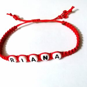 Bratara rosie impletita RIANA