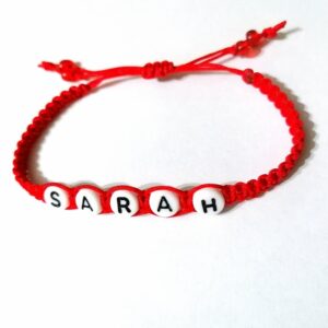 Bratara rosie impletita SARAH