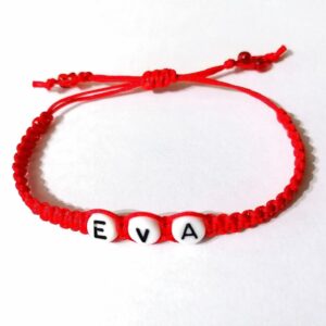 Bratara rosie impletita EVA
