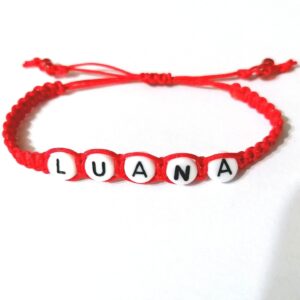 Bratara rosie impletita LUANA