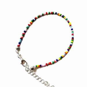Bratara multicolora pentru picior