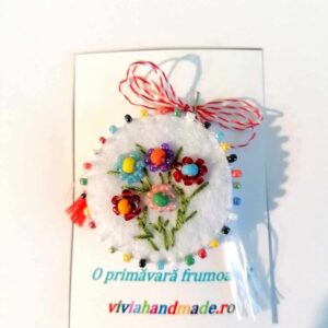 Martisor tip brosa buchet multicolor
