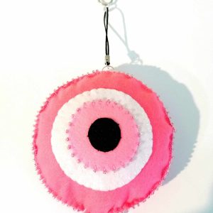 Breloc ochi magic in nuante de roz