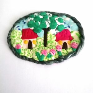 Magnet de frigider cu casute