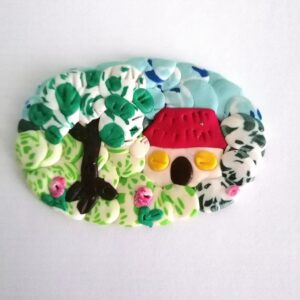 Magnet de frigider Casuta din camp