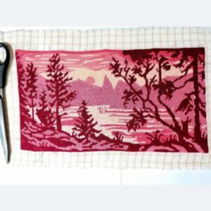 Goblen ”Apus de soare pe lac”