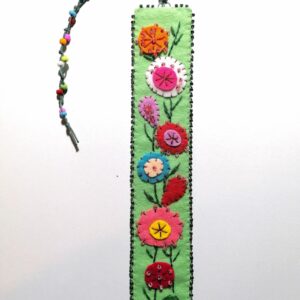 Semn de carte cu flori de grădină