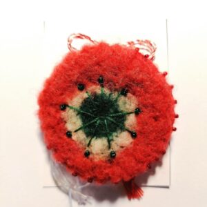 Mărțișor floare de mac