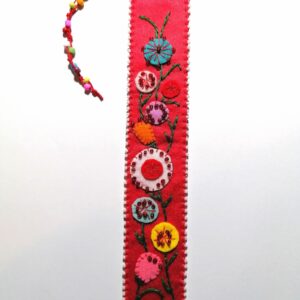 Semn de carte cu flori de câmp