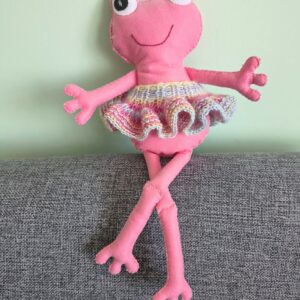 Păpușică broscuță roz