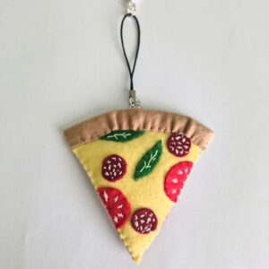 Breloc felie de pizza