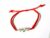Bratara rosie impletita cu link bataia inimii
