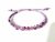 Bratara impletita lila cu margelute asortate