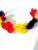 Diadema cu flori tricolore